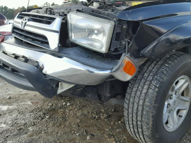 JT3HN86R510357124 - 2001 TOYOTA 4RUNNER BLACK photo 9