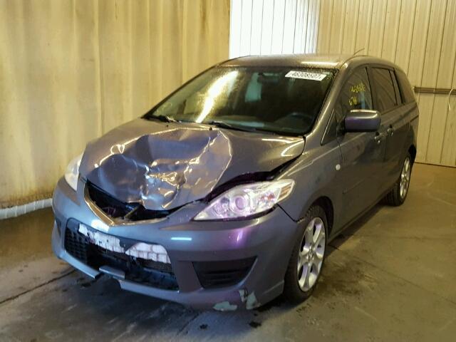 JM1CR29L890334138 - 2009 MAZDA 5 GRAY photo 2