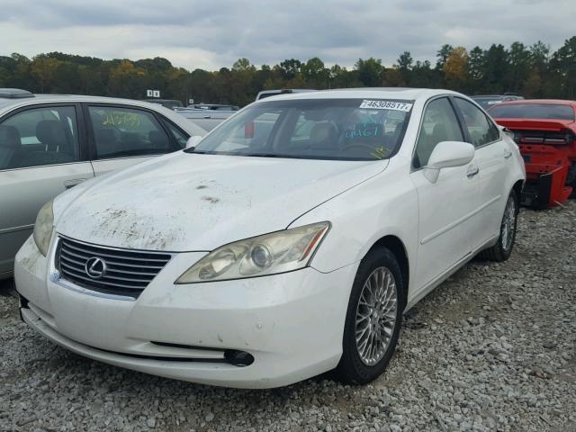 JTHBJ46G382204467 - 2008 LEXUS ES 350 WHITE photo 2