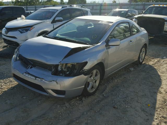 2HGFG12626H510434 - 2006 HONDA CIVIC LX SILVER photo 2