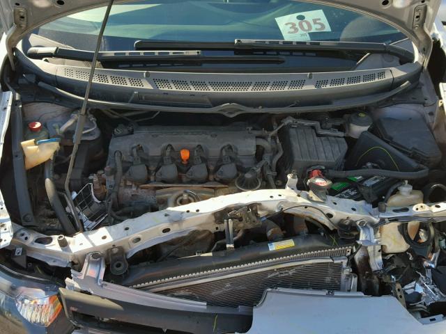 2HGFG12626H510434 - 2006 HONDA CIVIC LX SILVER photo 7