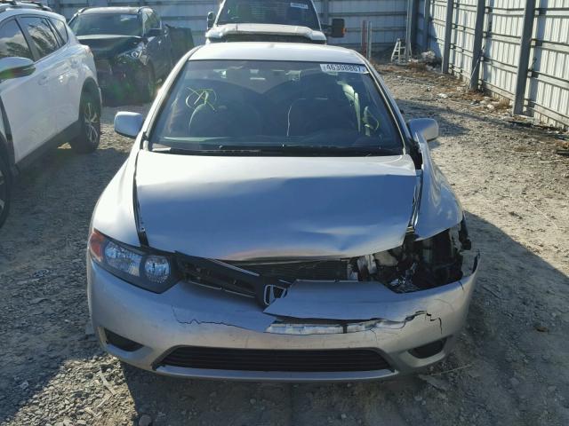 2HGFG12626H510434 - 2006 HONDA CIVIC LX SILVER photo 9