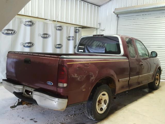 1FTDX1765VNA42073 - 1997 FORD F150 MAROON photo 4