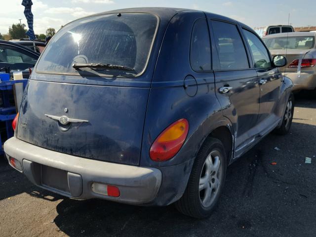 3C8FY4BB91T653714 - 2001 CHRYSLER PT CRUISER BLUE photo 4