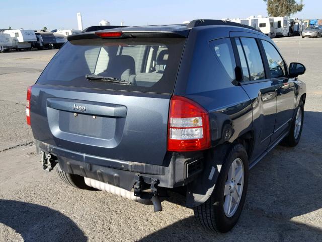 1J8FT47W77D246137 - 2007 JEEP COMPASS BLUE photo 4