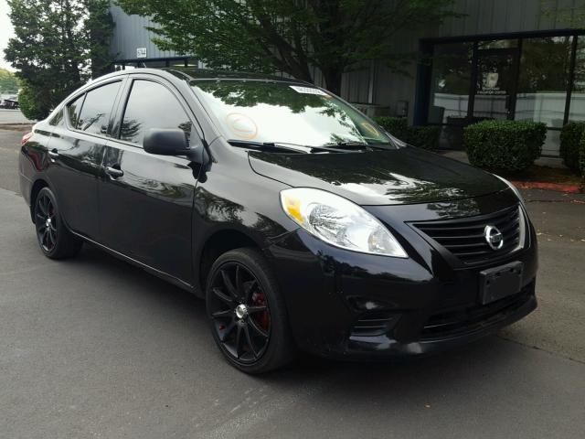 3N1CN7AP5EL866552 - 2014 NISSAN VERSA S BLACK photo 1