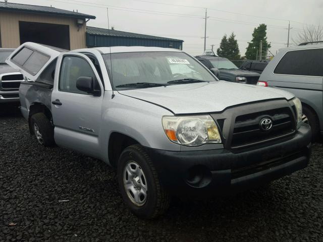 5TETX22N57Z363319 - 2007 TOYOTA TACOMA ACC SILVER photo 1