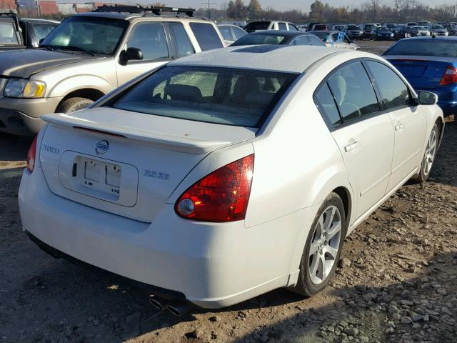 1N4BA41EX8C828404 - 2008 NISSAN MAXIMA SE WHITE photo 4