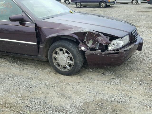 1G6ET1299SU606359 - 1995 CADILLAC ELDORADO T PURPLE photo 9