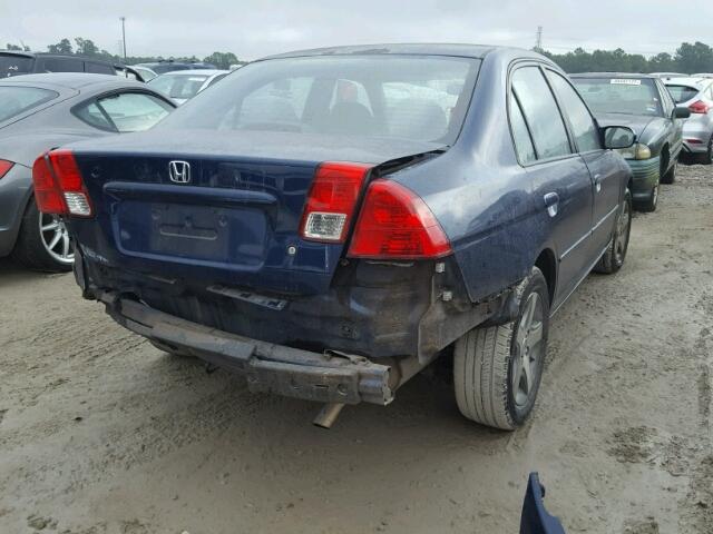 2HGES26805H611921 - 2005 HONDA CIVIC EX BLUE photo 4