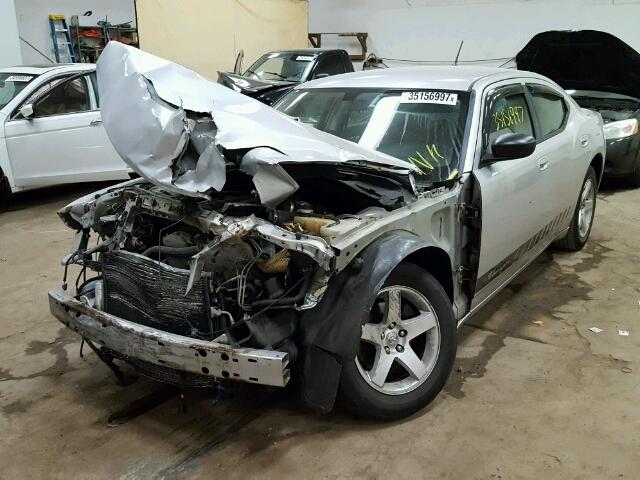 2B3KA43G58H296132 - 2008 DODGE CHARGER SILVER photo 2