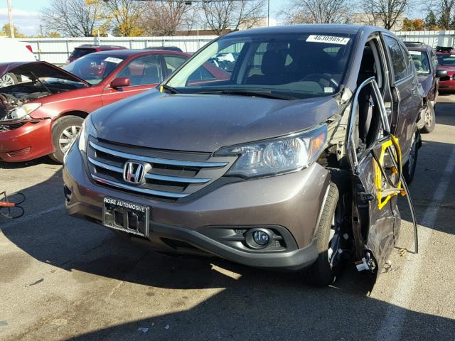 5J6RM4H54DL056914 - 2013 HONDA CR-V EX ბურგუნდია ფოტო 2