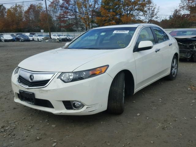 JH4CU2F62BC015043 - 2011 ACURA TSX WHITE photo 2