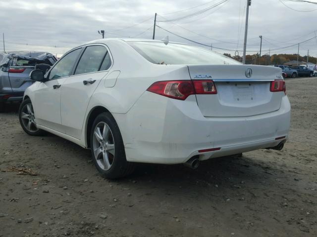 JH4CU2F62BC015043 - 2011 ACURA TSX WHITE photo 3