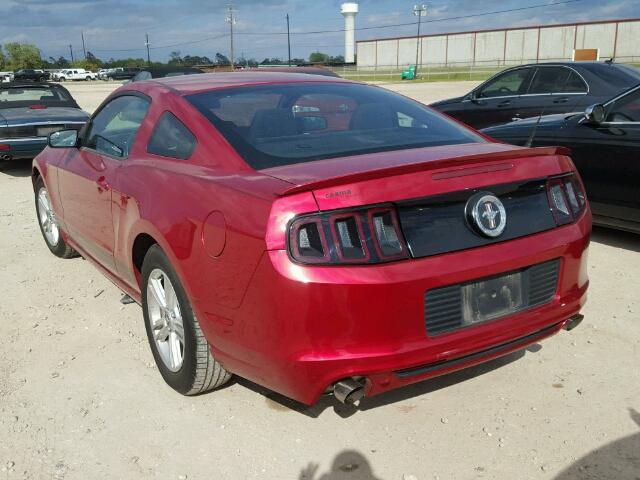 1ZVBP8AM6D5277536 - 2013 FORD MUSTANG RED photo 3