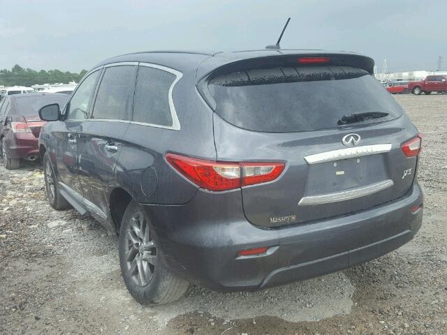 5N1AL0MN3DC325839 - 2013 INFINITI JX35 BASE GRAY photo 3