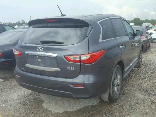 5N1AL0MN3DC325839 - 2013 INFINITI JX35 BASE GRAY photo 4