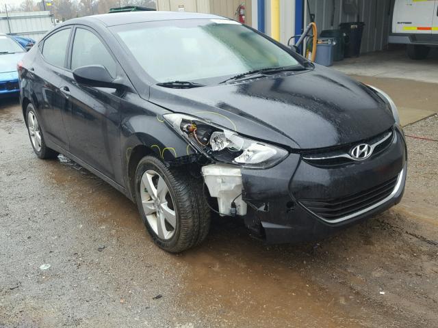 5NPDH4AE6BH015104 - 2011 HYUNDAI ELANTRA BLACK photo 1