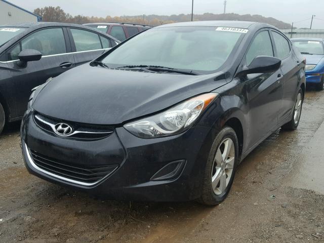 5NPDH4AE6BH015104 - 2011 HYUNDAI ELANTRA BLACK photo 2