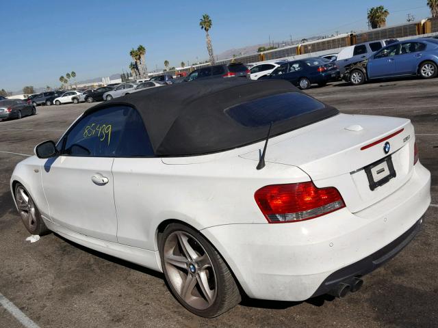 WBAUN7C57BVM24748 - 2011 BMW 135 I Biały zdjęcie 3