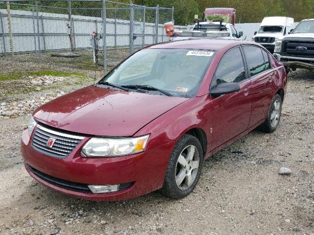 1G8AL55F26Z165567 - 2006 SATURN ION LEVEL MAROON photo 2