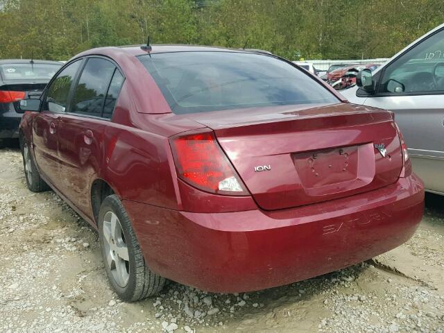 1G8AL55F26Z165567 - 2006 SATURN ION LEVEL MAROON photo 3
