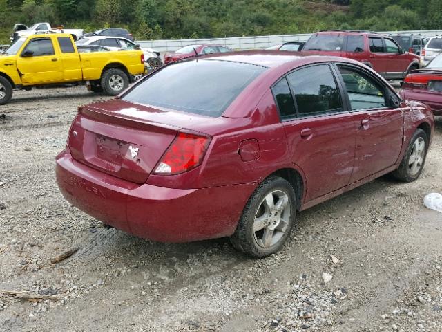1G8AL55F26Z165567 - 2006 SATURN ION LEVEL MAROON photo 4