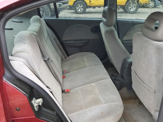 1G8AL55F26Z165567 - 2006 SATURN ION LEVEL MAROON photo 6