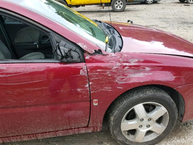 1G8AL55F26Z165567 - 2006 SATURN ION LEVEL MAROON photo 9