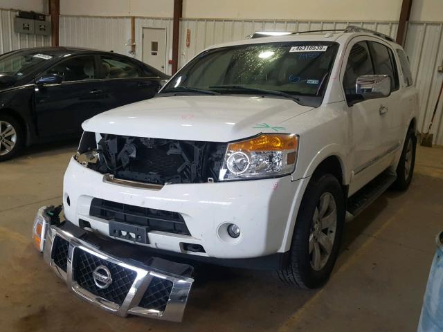 5N1BA0ND4CN617955 - 2012 NISSAN ARMADA SV WHITE photo 2