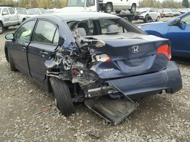 1HGFA16506L135150 - 2006 HONDA CIVIC LX BLUE photo 3