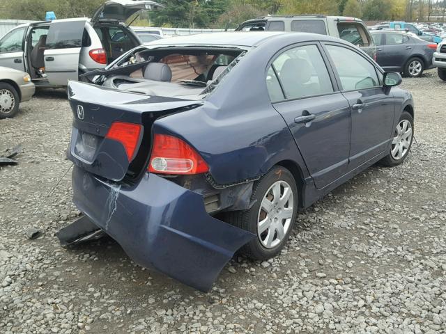 1HGFA16506L135150 - 2006 HONDA CIVIC LX BLUE photo 4