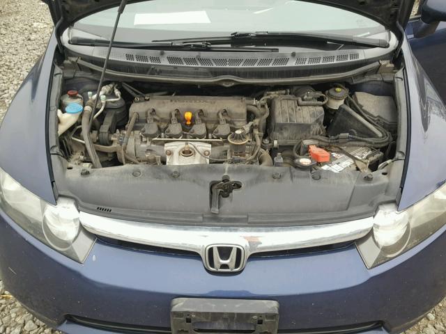 1HGFA16506L135150 - 2006 HONDA CIVIC LX BLUE photo 7