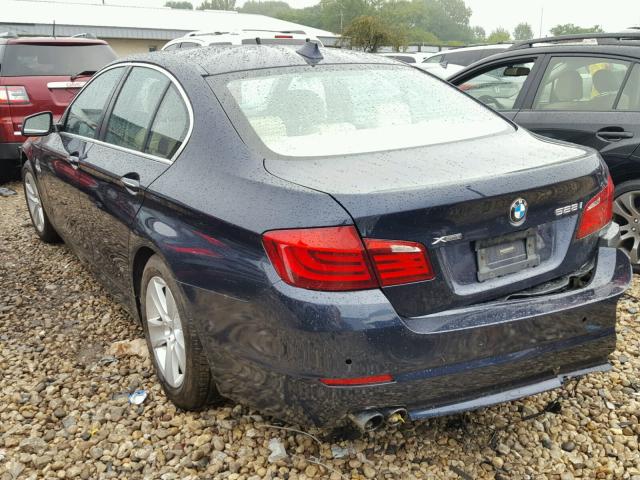 WBAXH5C52DD112113 - 2013 BMW 528 XI BLUE photo 3