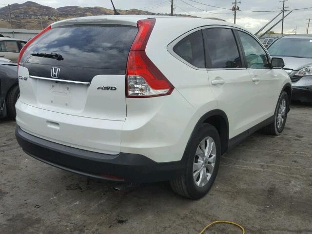 5J6RM4H55EL058947 - 2014 HONDA CR-V EX WHITE photo 4