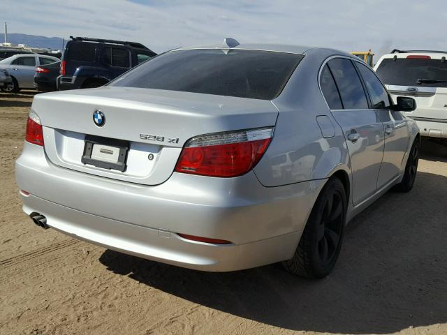 WBANV13588CZ54426 - 2008 BMW 528 XI SILVER photo 4