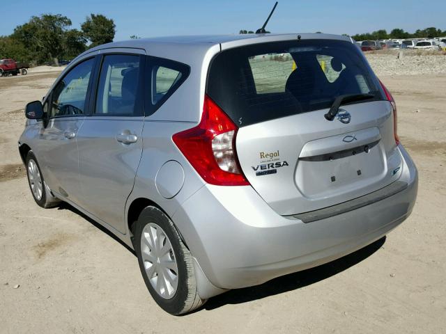 3N1CE2CP3EL416799 - 2014 NISSAN VERSA NOTE SILVER photo 3