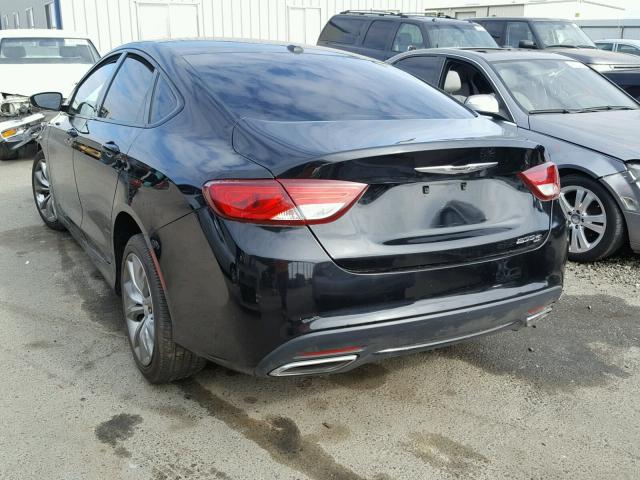 1C3CCCBB4FN734676 - 2015 CHRYSLER 200 S BLACK photo 3