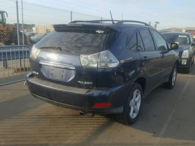 JTJHA31U840019031 - 2004 LEXUS RX 330 BLUE photo 4