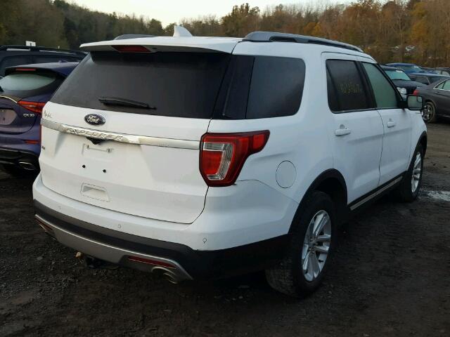 1FM5K7D88HGA46571 - 2017 FORD EXPLORER X WHITE photo 4