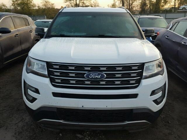 1FM5K7D88HGA46571 - 2017 FORD EXPLORER X WHITE photo 9