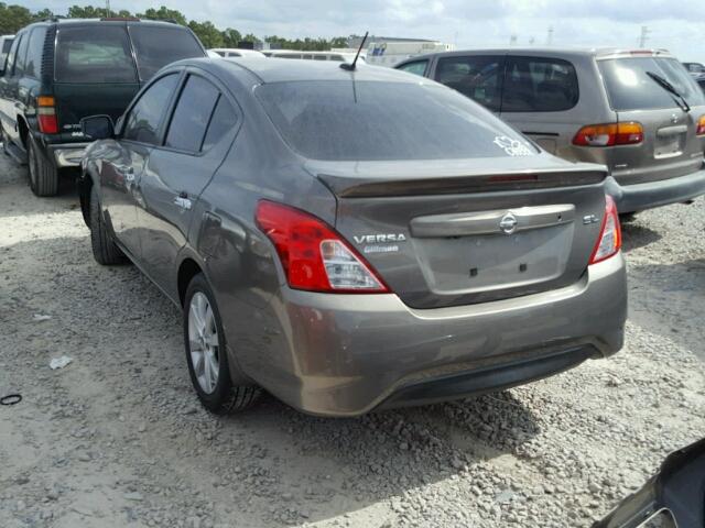 3N1CN7AP8GL907100 - 2016 NISSAN VERSA S GRAY photo 3