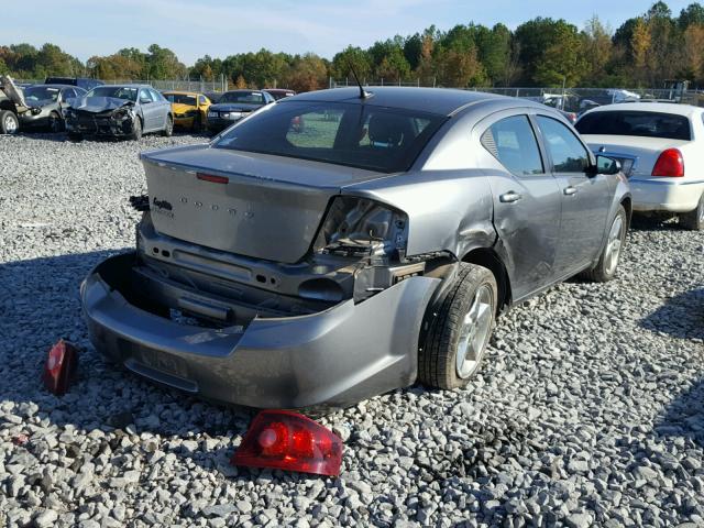 1C3CDZAB5DN687916 - 2013 DODGE AVENGER SE GRAY photo 4