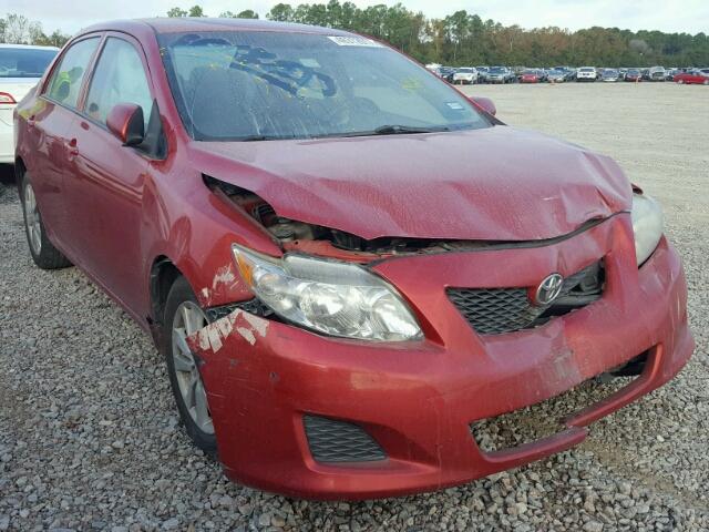 2T1BU40E69C185495 - 2009 TOYOTA COROLLA BA RED photo 1