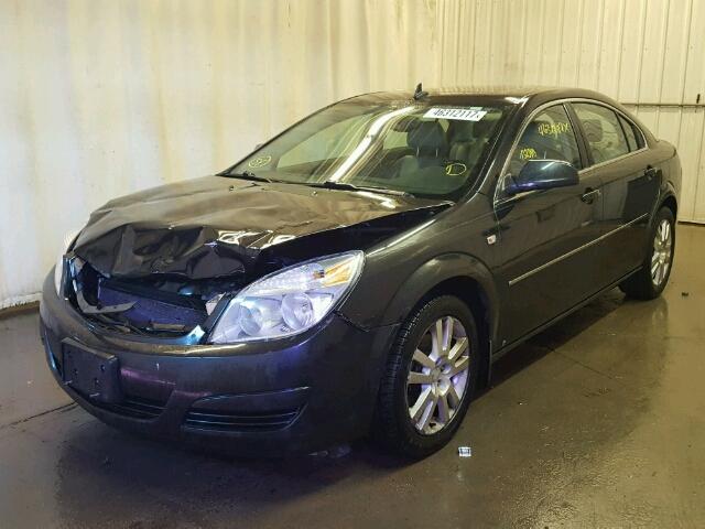 1G8ZS57N48F104896 - 2008 SATURN AURA BLACK photo 2