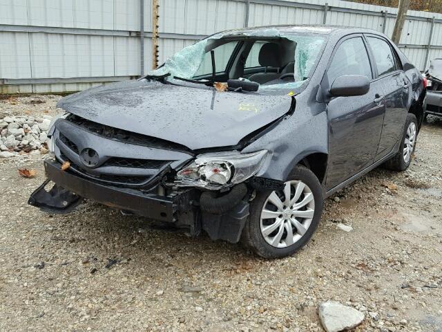 2T1BU4EE1CC890365 - 2012 TOYOTA COROLLA BA GRAY photo 2