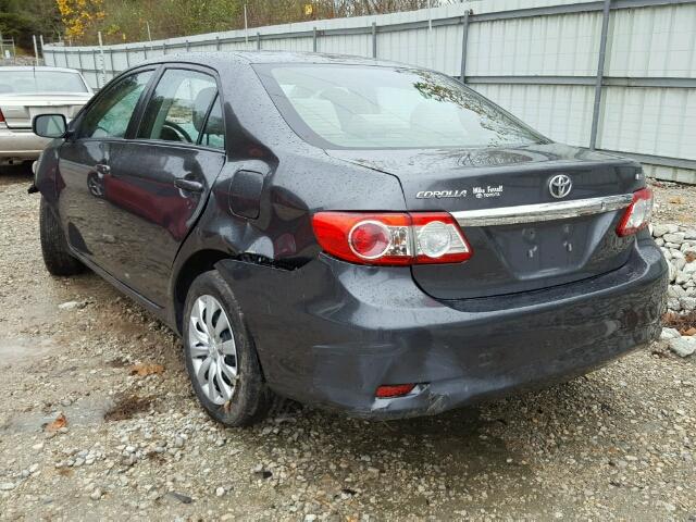 2T1BU4EE1CC890365 - 2012 TOYOTA COROLLA BA GRAY photo 3