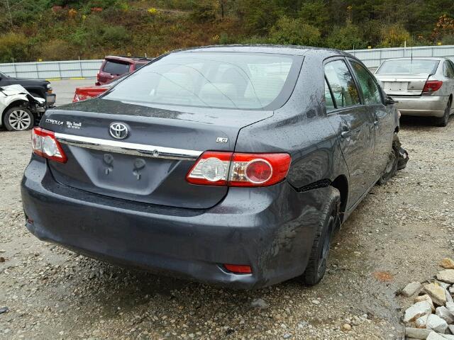 2T1BU4EE1CC890365 - 2012 TOYOTA COROLLA BA GRAY photo 4