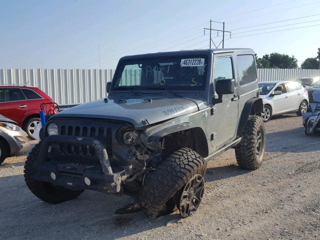 1C4AJWAG4FL552141 - 2015 JEEP WRANGLER S GRAY photo 2
