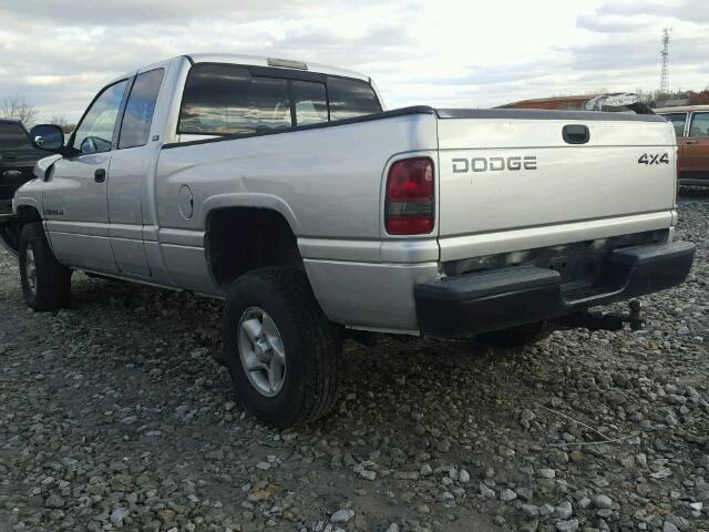 1B7HF13ZX1J570973 - 2001 DODGE RAM 1500 SILVER photo 3